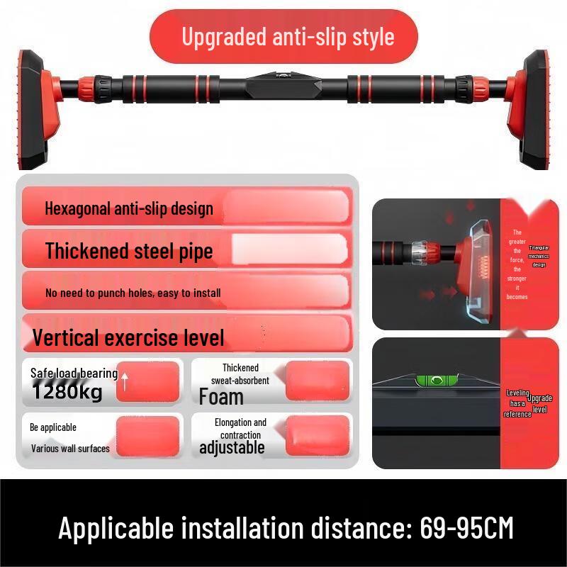 WEZHO No-Drill Door Frame Pull-Up Bar