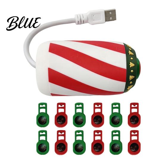 USB-светильник-проектор на гибкой ножке, рождественский проектор, ночник с 6/12/24 праздничными вращающимися узорами, гибкий для потолка спальни,
