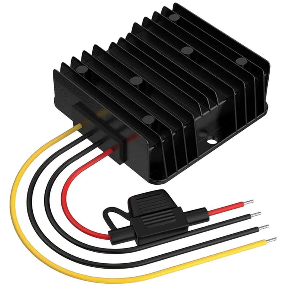 12V To 24V DC Boost Converter 12A Waterproof Power Supply Module With Fuse For Versatile Outdoor And Vehicle Use