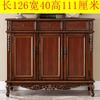 oak door shoe cabinet entrance entrance solid wood door large capacity balcony locker