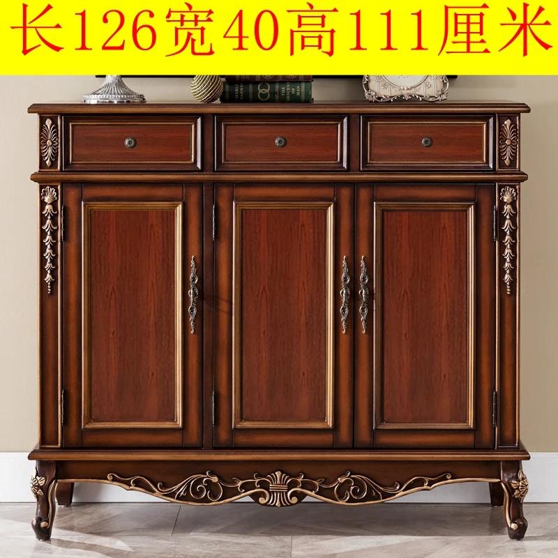 oak door shoe cabinet entrance entrance solid wood door large capacity balcony locker