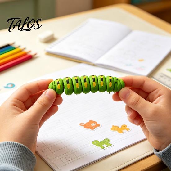 3D-gedrucktes Raupen-Spielzeug 1/5/10 Stück Figur, Bewegliche Gelenke Fidget PLA-Spielzeug, Realistische Gelenkige Insektenfigur zur Stressbewältigung Modell