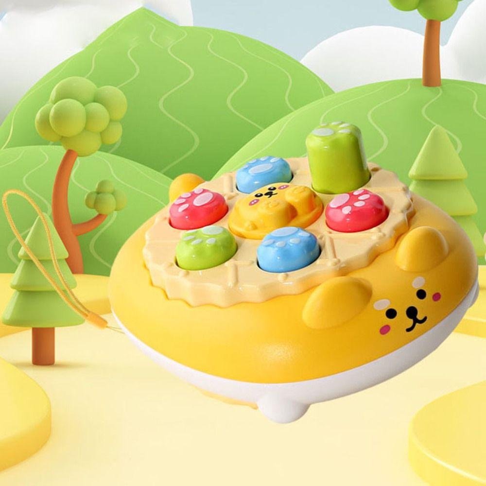 Brown bear Fast Push Game Toy Frog Handheld Console Toy Bubble Pers Toy Whack Mole Game Girls