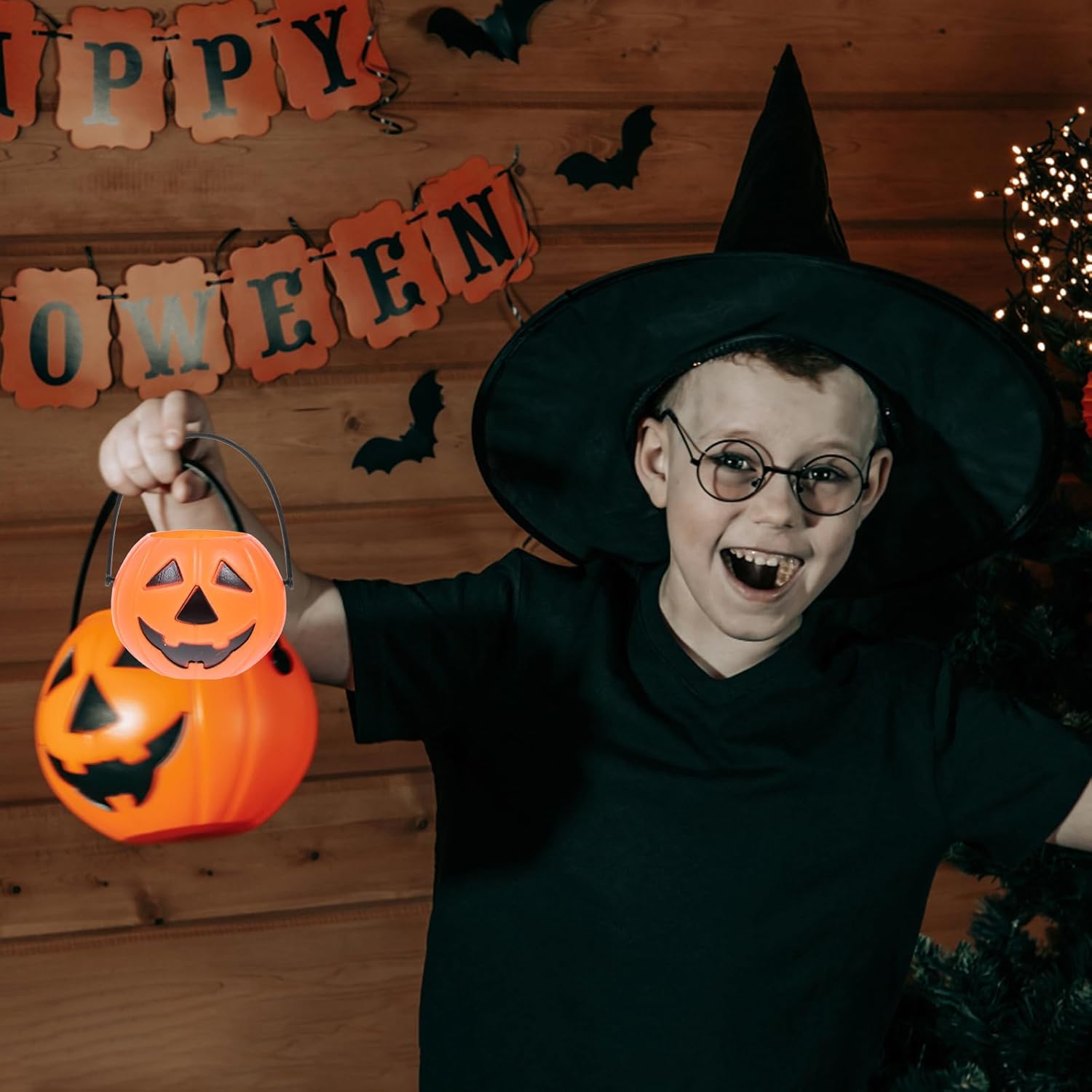 

СТОБОК Маленькое пластиковое ведерко Мини-ведерки Мини-размер Ведерко-тыква Хэллоуин Подсвечник-тыква Хэллоуин Ведерко для конфет «Сладость или гадость» для детей Хэллоуинские принадлежности