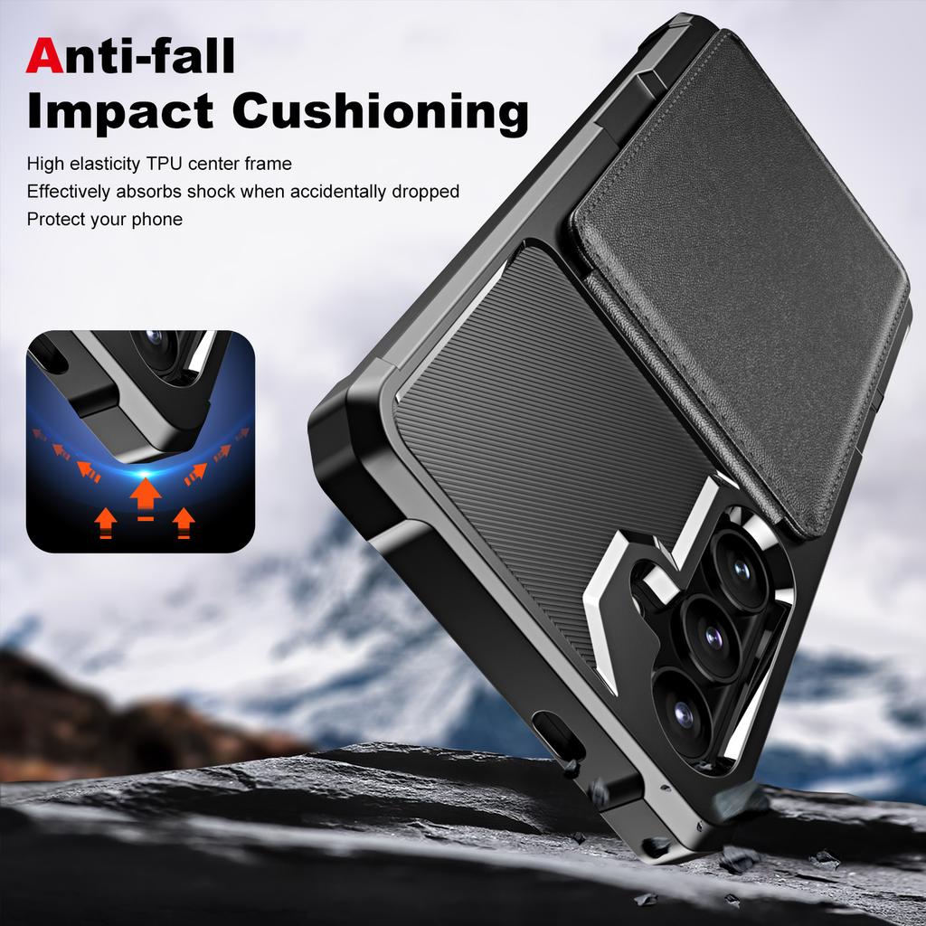 Vertikale Kartensteckplatz Geldbörse Lederhülle Für S24 Ultra S23 Plus S22 S21 A55 A15 A35 A54 A14 A24 A34 Tasche Magnetische Abdeckung
