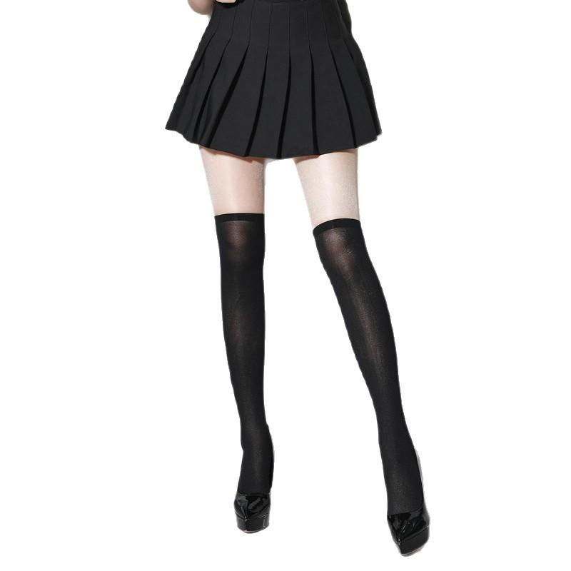 Japanese Cos Non-Slip Knee Socks, Stockings, White And Black Student Stockings, Medium And High Stockings, Velvet Extended