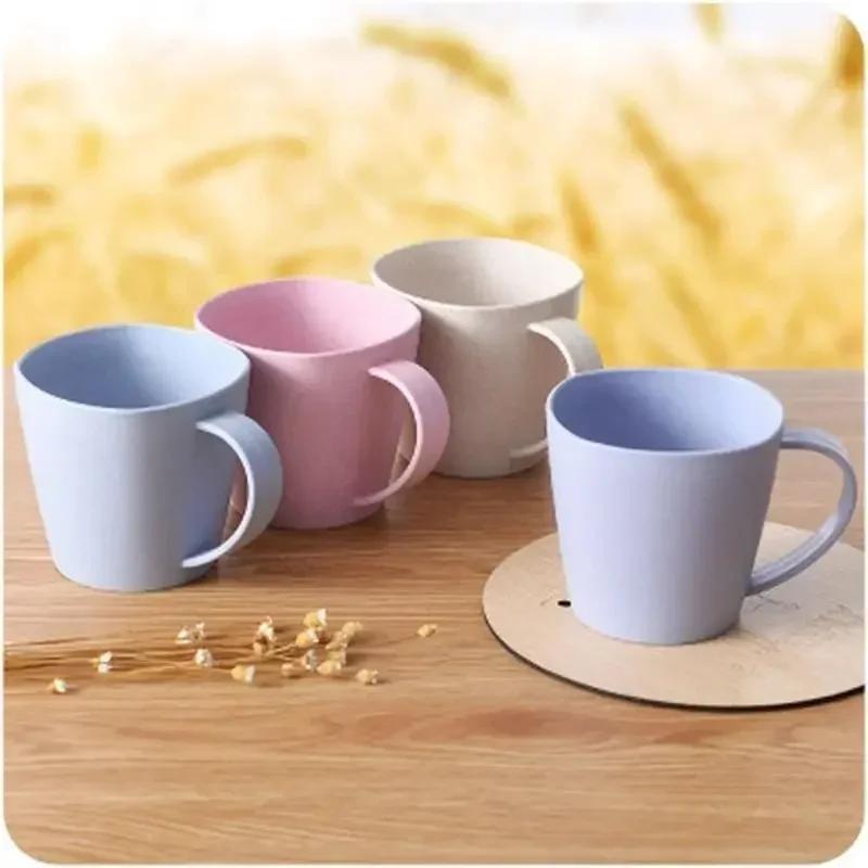 Healthy Wheat Straw Cup Environmentally Friendly Thickened Anti-cup Brushing Teeth Mouthwash Convenient Home Bathroom Supplies