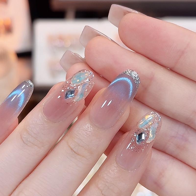 Wearable Sweet Cute High-End Handmade Nail Art Tips False Nails