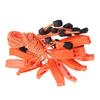 10 Pcs Durable ABS Safety Whistle Reflective Lanyard Orange Emergency Whistle Shrill Sound Emergency Safety Whistle Hiking
