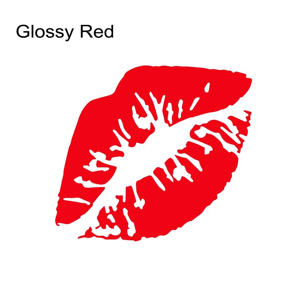 Car Stickers Kiss Lips Truck Window Door Laptop Vinyl Decals Windshield Motorcycle Waterproof Cute Decoration Car Accessories