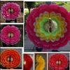 Kids Adult Double-sided Peony Petal Hand Fan 90cm Square Dance Fan