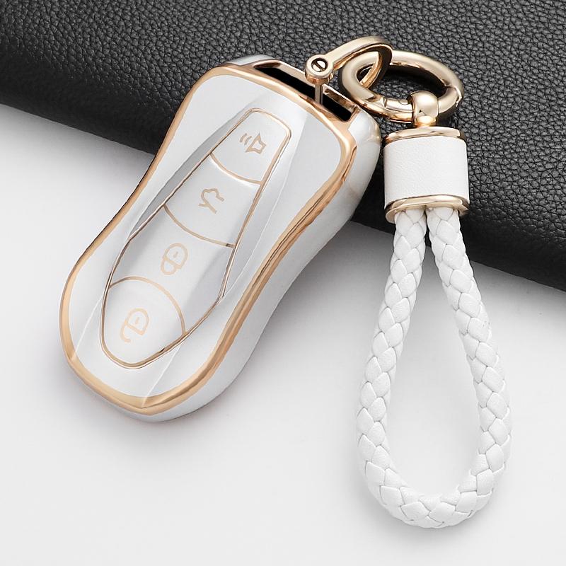 Soft Tpu Car Key Case Cover Shell Fob For Geely Azkarra Tugella Fy11 Atlas Pro New Emgrand Gs X6 Suv Ec7 Accessories