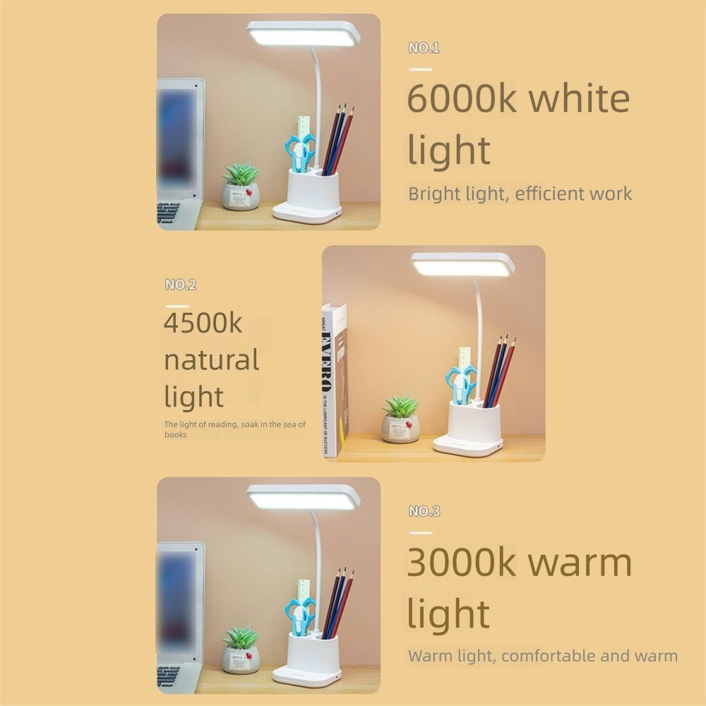 Adjustable Tabletop Reading Lamp Eye Protection Led Bedside Lamp Night Light Learning