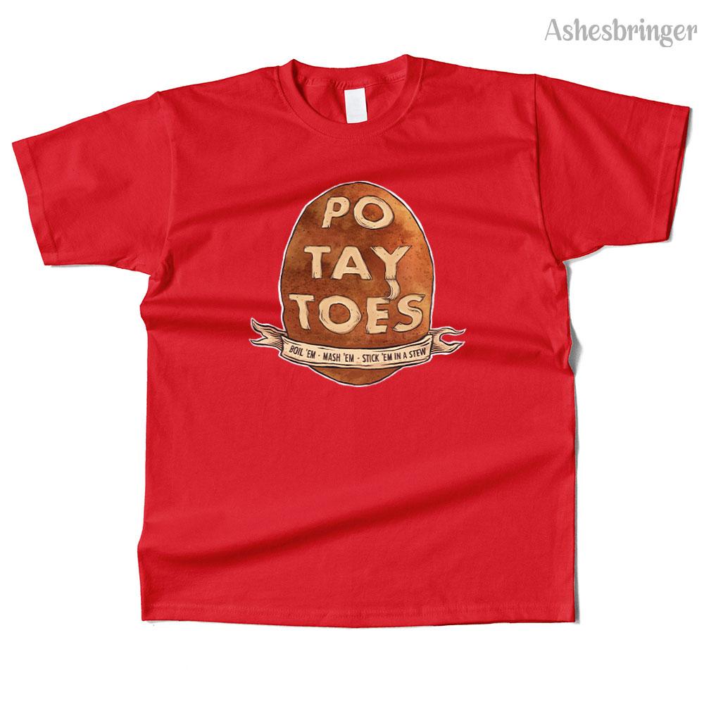 Unisexs Cotton Po Tay Toes Graphic Funny T Shirt Street Casual Style Tee for Unisex and Women M