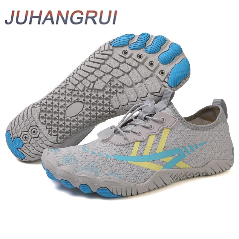 Unisex Herr Dam Atletiska Vandring Vattenskor Snabbtorkande Barfota Aqua Skor Simskor Strandskor med Dränering Lätta Sneakers