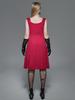 Rosegal Gothic Grommets Two Tone Lace-up Ruched Layered Tank Dress