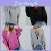 Premium Quality Fashion Back Cross Strap Sweater With Timeless Round Neck Design