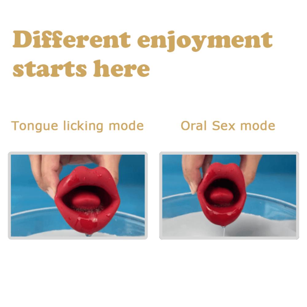 Sexspielzeug für Frauen Dildo Vibrator Zunge Lecken Saugen G-Punkt Vibrator Brustwarze Klitoris Vibrationen Stimulator Weibliche Masturbation