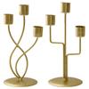 2/3 Heads Candle Holder European Style Romantic Iron Candles Stand Simple Retro Long Candle Candlestick Photo Props