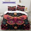 Moon Butterfly  Pattern Bedding Quilt Set Quilt Cover Pillowcase Home Decoration  Gift (1 * duvet cover + 2 * pillowcase, without core)