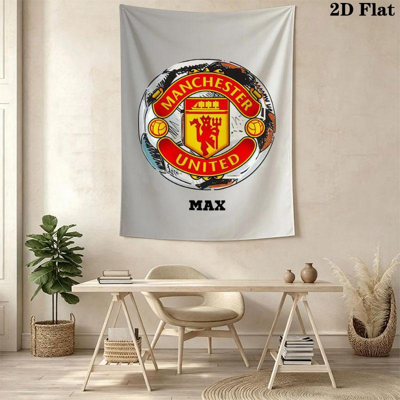 Fearless MUFC CrewWall Hanging Printed Fabric Blanket Decorative Tapestries for Bedroom Living Room Home Decor