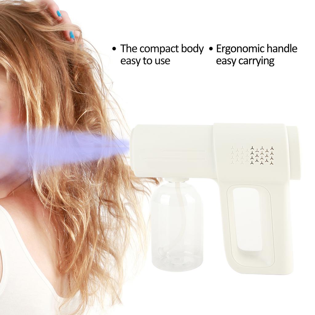 Hair Sprayer Machine Handheld Wireless Rechargeable Blue Light Sprayer Hairdressing