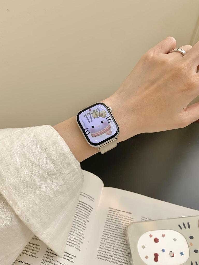 Kompatibles Katzenarmband für Apple Watch Serie S11/10/9/8/7/6/5/SE - 20mm Band