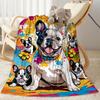 Rottweiler Moonlit Journey Flannel Blanket,Lightweight,Office Blanket,Sofa Blanket,Comfortable Blanket