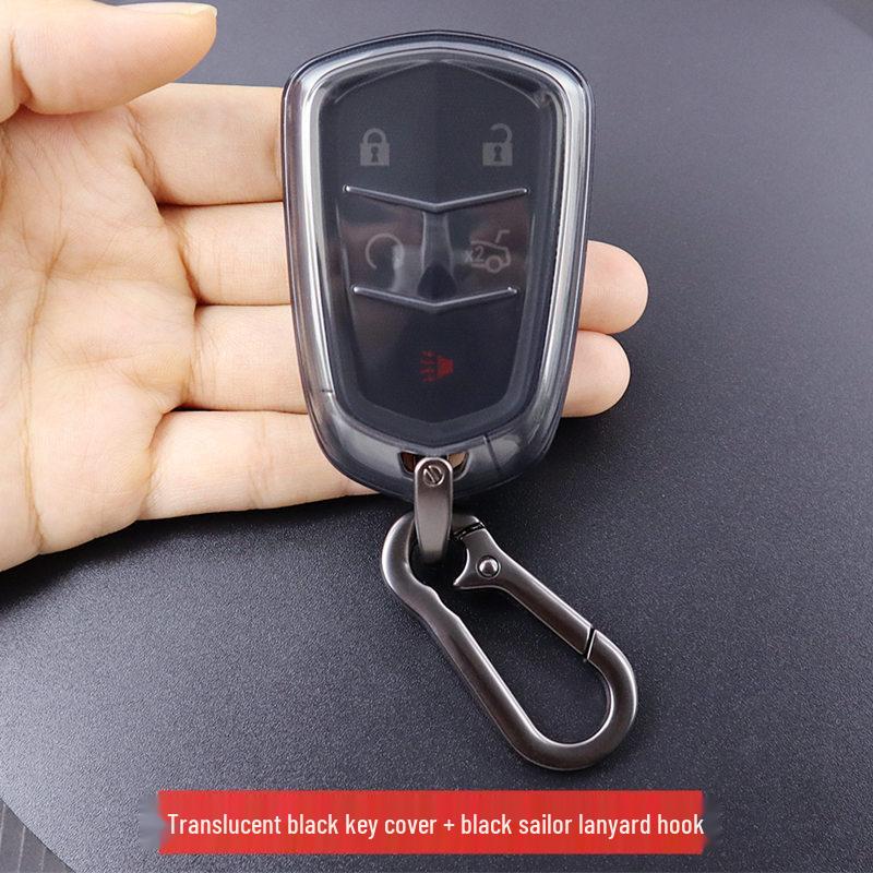 Transparent Full Coverage Key Case for Cadillac XT4 XT5 XT6 CT6 ATSL CTS XTS