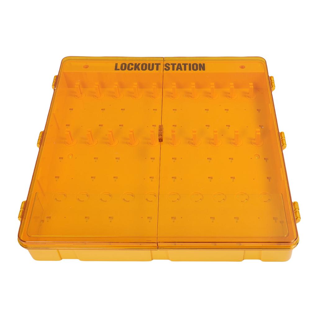 Lockout Tagout Station PC Transparent Cover Dust Proof Multifunctional Wall Mount Lock Out Tag Out
