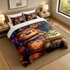 Set Biancheria da Letto Morbido con Fantasia Five Nights at Freddy’s, 1 Copripiumino più 2 Federe Elegante Camera da Letto Tessile per la Casa