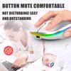Souris Sans Fil Bluetooth 5.0 Avec Lumière RGB Rechargeable par USB Pour Ordinateur Portable PC Macbook Souris Gaming 2.4GHz 1600DPI