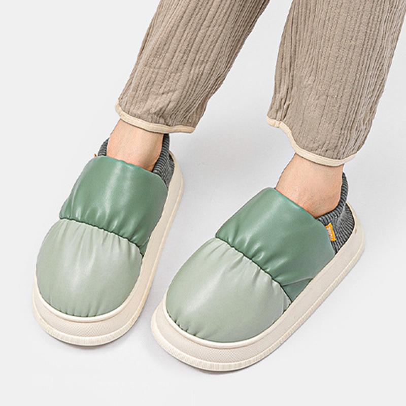 Winter Waterproof Snow Boots Women 2024 Mixed Color Warm Short Plush Lined Cotton Shoes Woman Non Slip Platform Ankle Boots 45