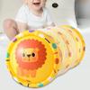 Inflatable Baby Crawl Along Roller with Bell PVC Developmental Practice Toy for Boys Girls Beginners