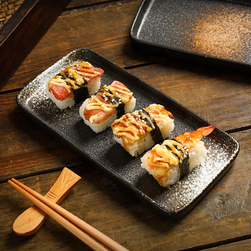 Wutuo Japanese Ceramic Rectangular Sushi Plate