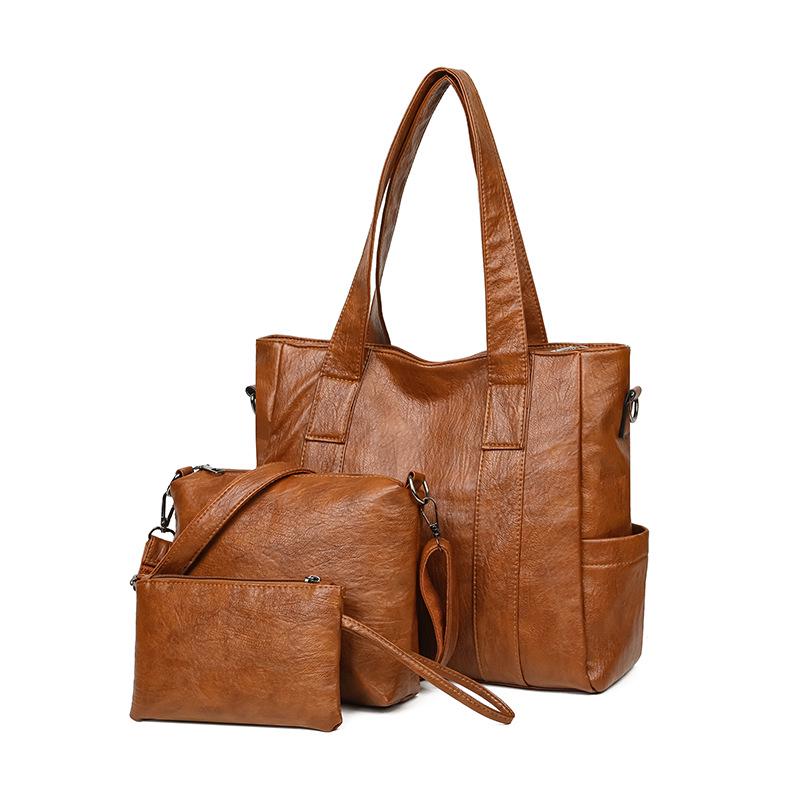 2025 Mother-Daughter Multi-piece Women's Bag Set - Large Capacity Single Shoulder & Handheld Bag