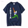 Indian Cricket Jersey India Team Lover Supporter T Shirt SweaT 16721 vintage Washed Casual Soft Stylish Slightly Unisex