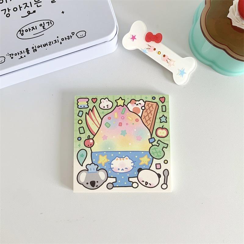 50sheet Cute Cat Memo Pad Amercian Style Lovely Kitten Sticky Note 8*8cm Kawaii Stationery Scrapbook Decorative Paper Student