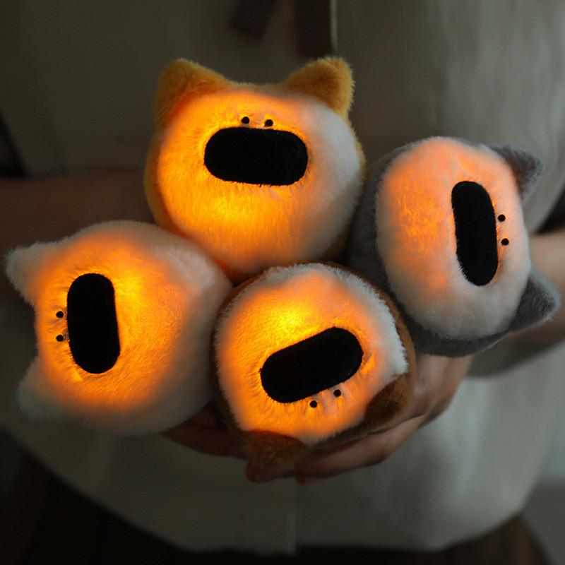 Cute Creative Flashlight Dog Plush Doll Perfect For Kids Gifts And Comforting Sleep