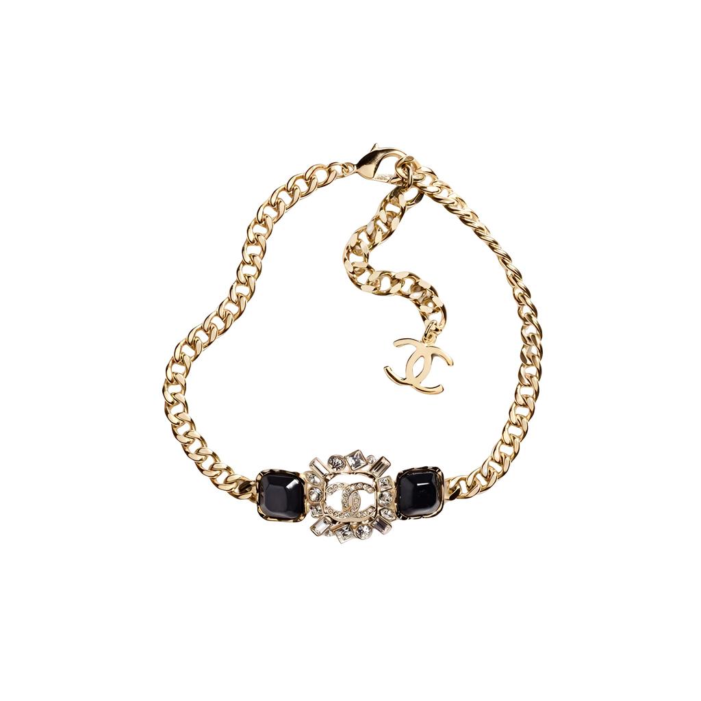 CHANEL 23 Spring Summer Metal, Resin, Rhinestone Necklaces Women's Gold ABA252-B10375-NM943