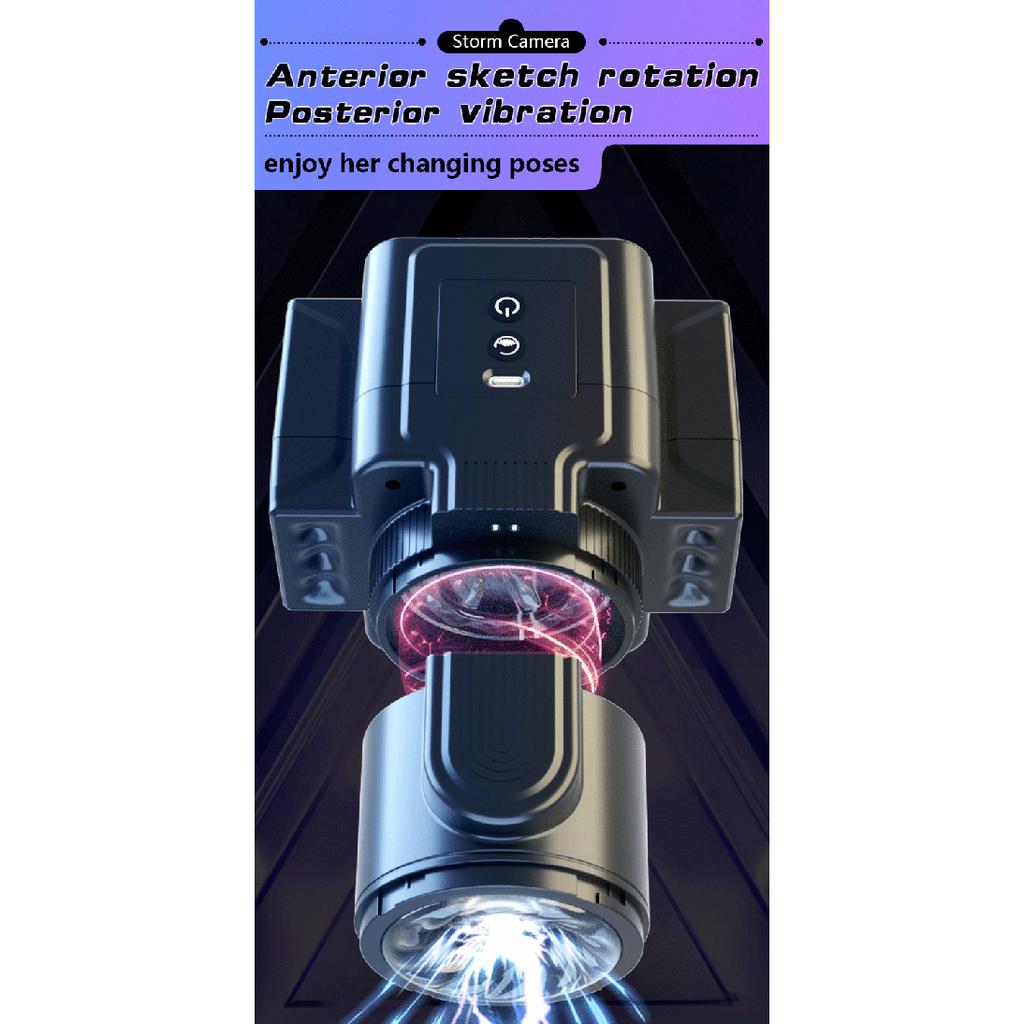 Automatic Male Masturbator Cup Telescopic Sucking Vibration Thrusting Piston Blowjob Machine Real Oral Vagina Sex Toy for Men