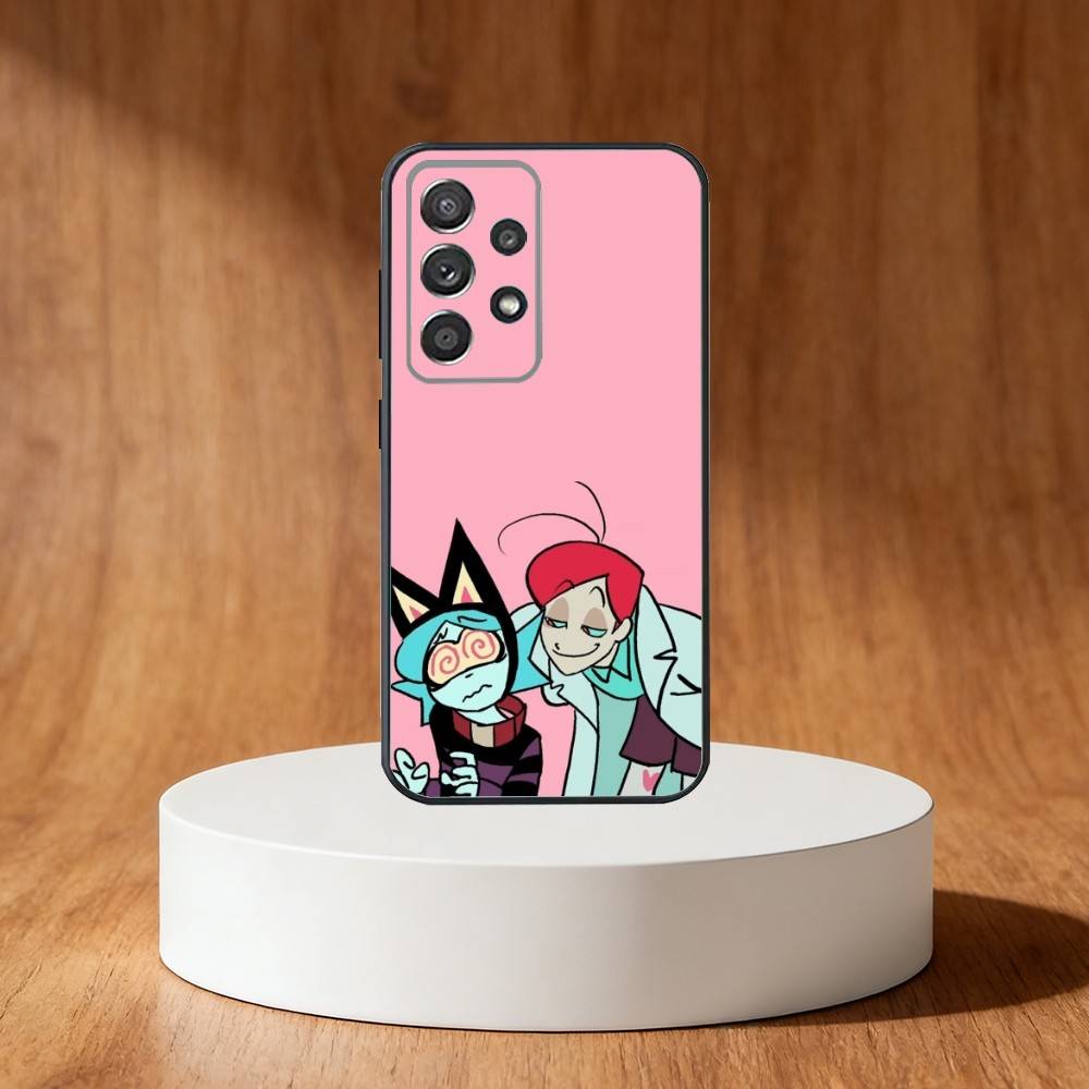 Anime P-Psychocuties Phone Case For Samsung S25,S24,S21,S22,S23,S30,Ultra,S20,Plus,Fe,Note,10,9,5G Black Cover
