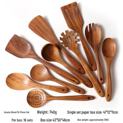 ZISIZ Teakholz Küchenutensilien-Set