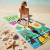 1pc Mr Bean1 Beach Towel, Comfortable and Thick, and Swimming/Bath/Picnic/Camping Towel, Suitable for Seaside Beaches