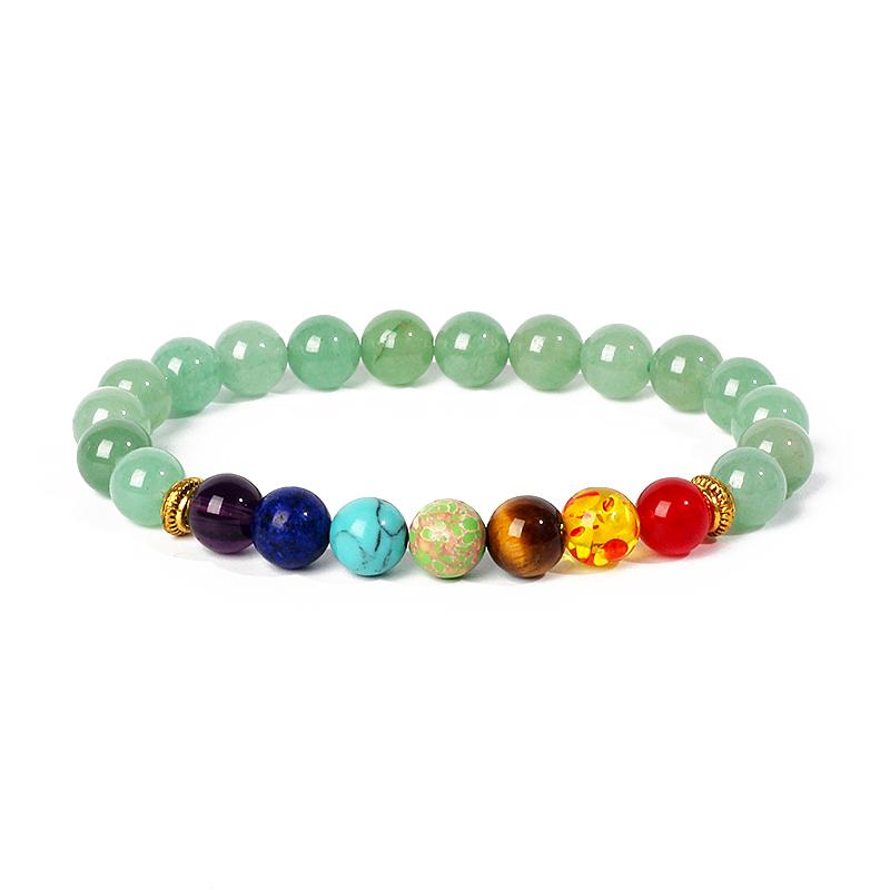 7 Chakra Diffuser Bracelets Men Women Natural Lava Stone Crystal Healing Anxiety Jewelry Mandala Yoga Meditation Bracelet Gift
