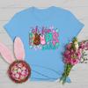 Oh for Peeps Sake Easter Tshirts Cute Bunny Leopard Print Crew Neck Tshirt Cartoon Rabbit Womens Easter Day Classic Tops Tees