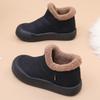 Women's Fashion Winter Snow Boots, Warm Faux Fur Lined Slip-Resistant Ankle Boots, Comfortable Casual Slip-On Shoes for Women