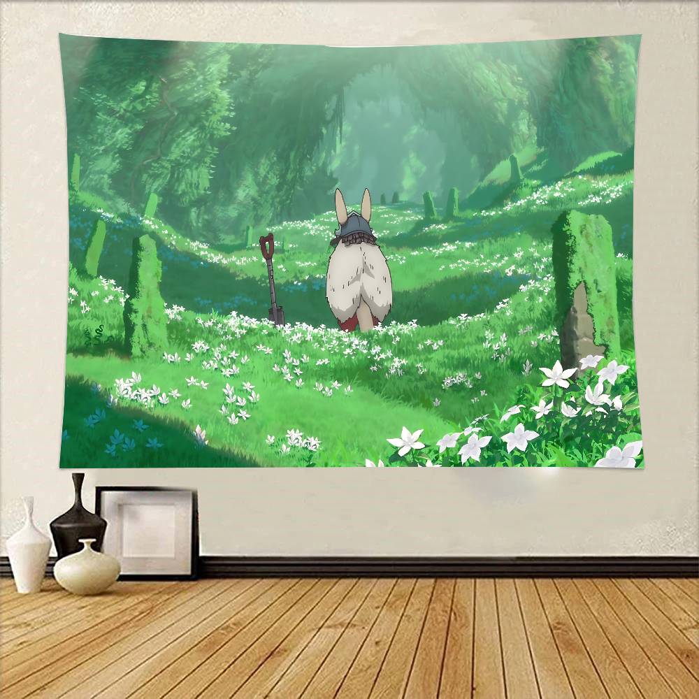 MMade In AAbyss Tapestry Wall Hanging Printed Polyester Tapestry INS Decoration Wall Decor 74x94cm(29x37in)