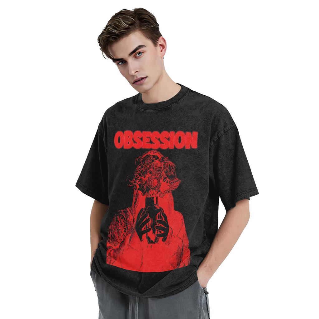 Obsession One Wish Willow T Shirts Hip Hop Washed 100 Cotton Tshirts Novelty For Men Women Tops Streetwear Printed Tees