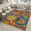 Bohemian Mandala Outdoor Indoor Area Rug Colorful Pattern Carpet Weather Non Slip for Patio Deck Living Room Bedroom Home Decor